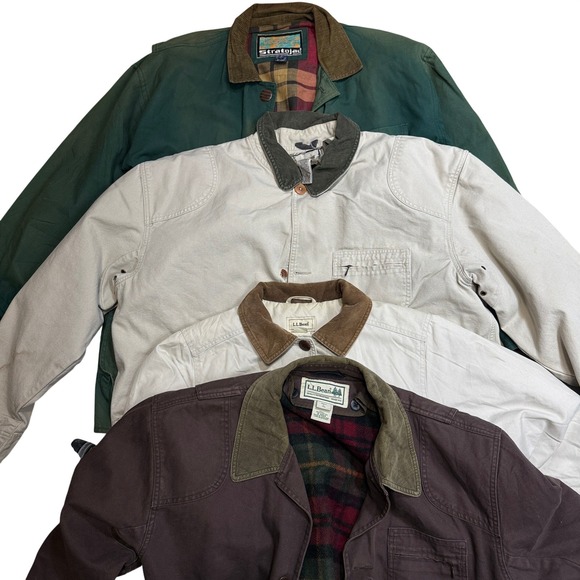 LL Bean Other - Lot Of 4 L.L. Bean Stratojal Barn Chore Coat Jackets Lined Mixed Sized